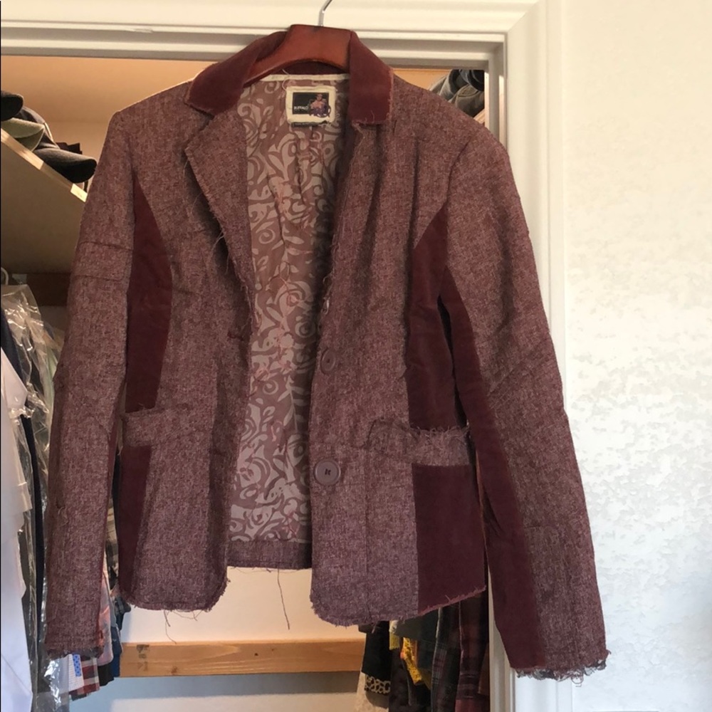 Beautiful burgundy blazer. Buffalo brand. Sz. M
